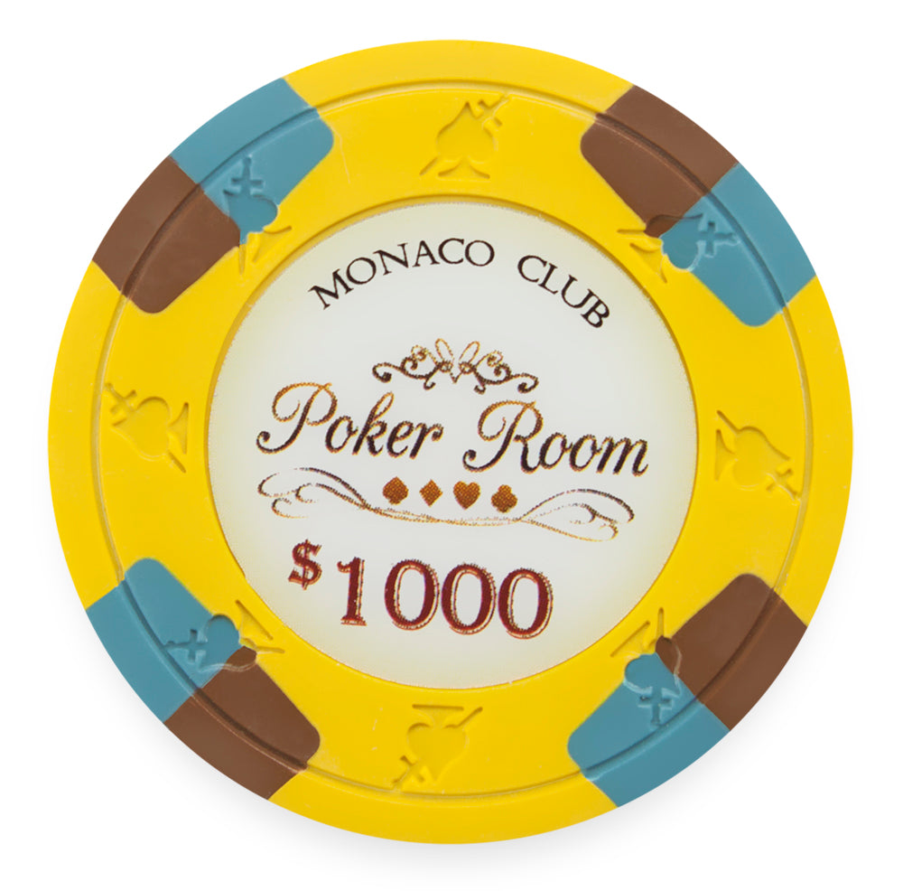 Monaco Club 13.5-gram Poker Chips (25-pack) - Clay Composite