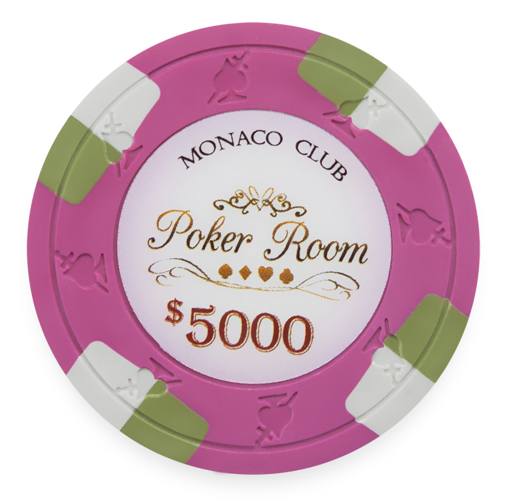 Monaco Club 13.5-gram Poker Chips (25-pack) - Clay Composite