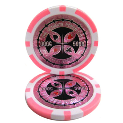 The Ultimate Holo Inlay 14-gram Poker Chips (25-pack) - Clay Composite