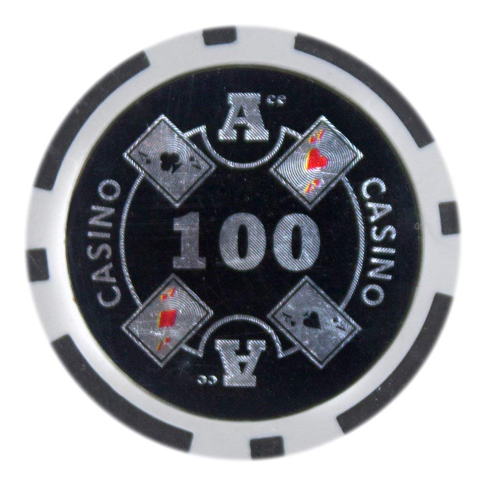 Ace Casino 14-Gram Poker Chips (25-pack) - Clay Composite