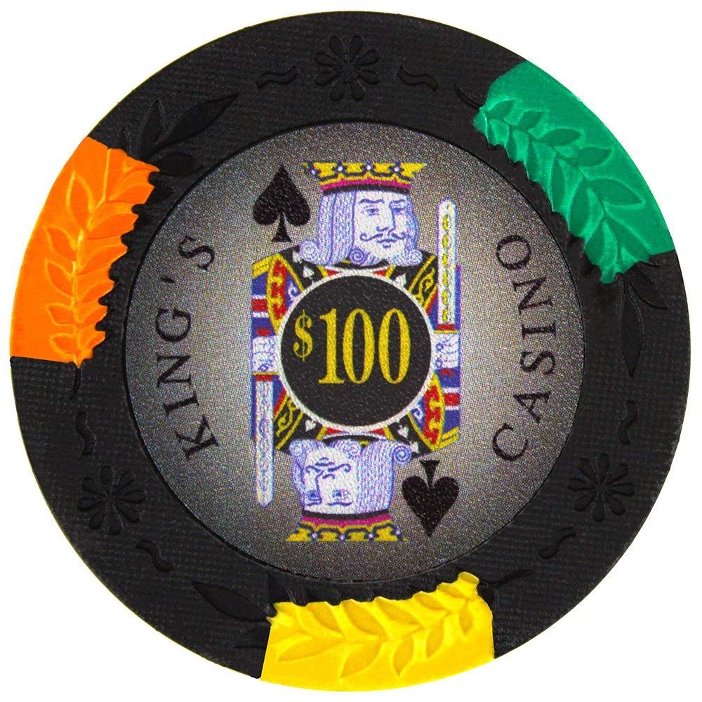 King's Casino 14-gram Poker Chips (25-pack) - Pro Clay