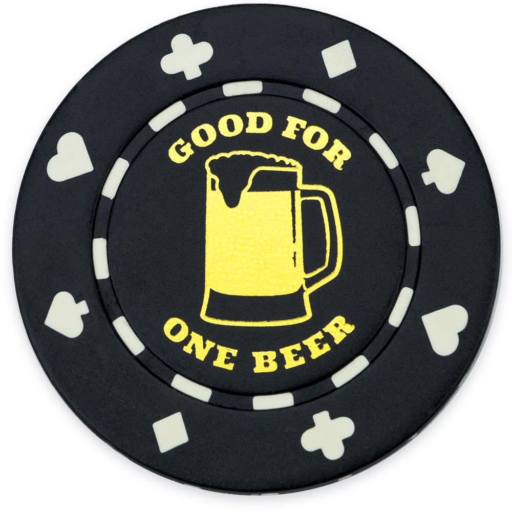 Bar Token Poker Chips (25-pack) - One Beer