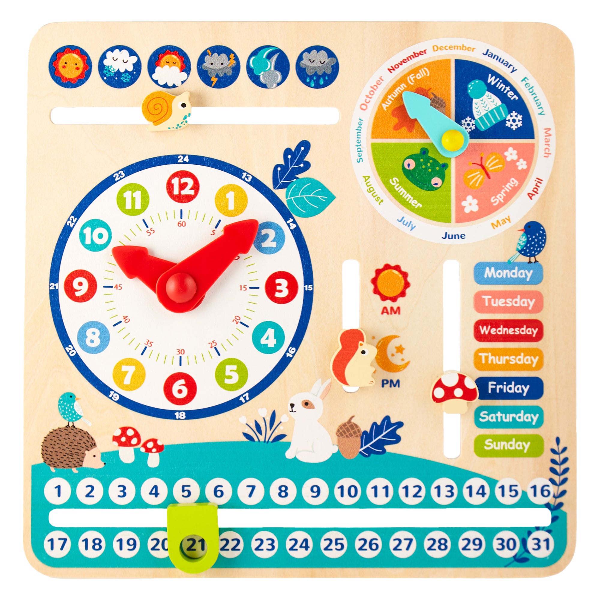 My Complete Calendar - Wood Montessori Learning Calendar for Kids