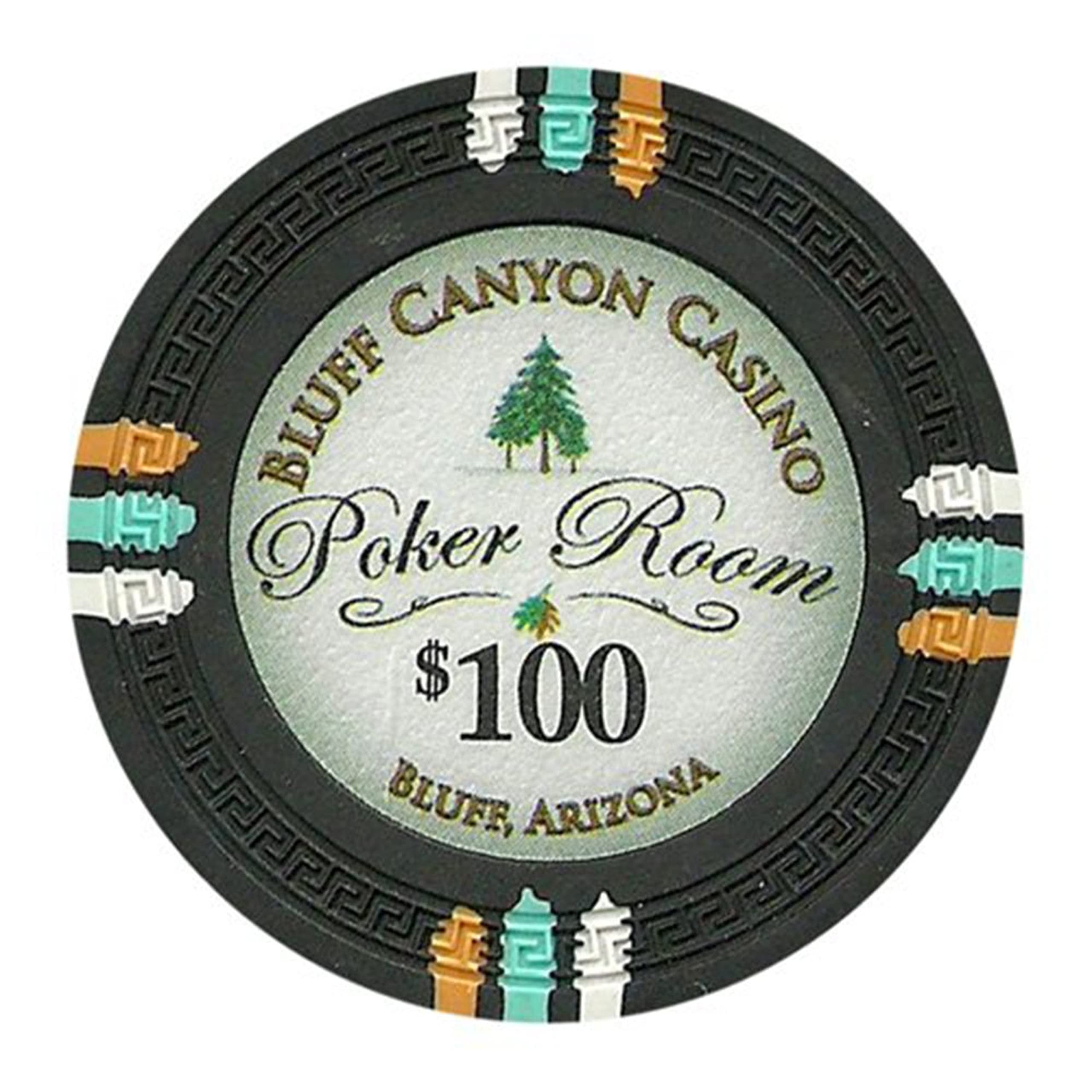 Bluff Canyon 13.5-Gram Poker Chips (25-pack) - Clay Composite