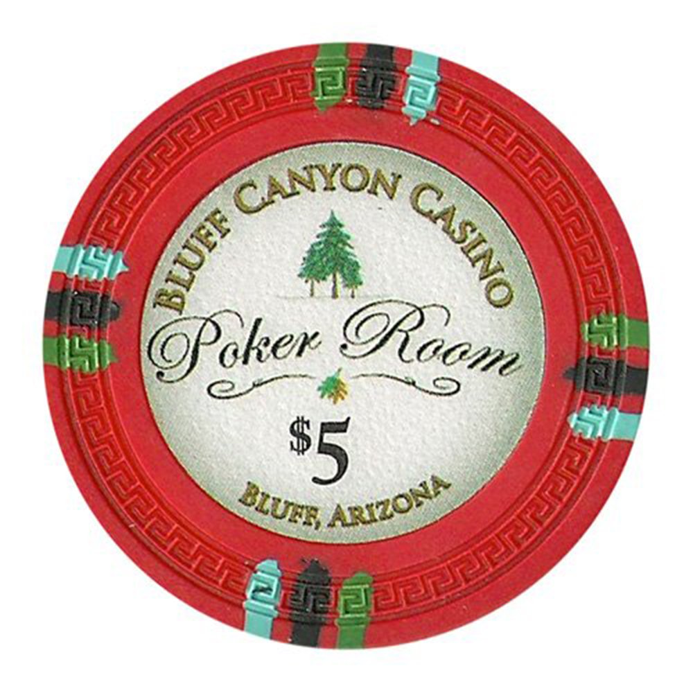 Bluff Canyon 13.5-Gram Poker Chips (25-pack) - Clay Composite