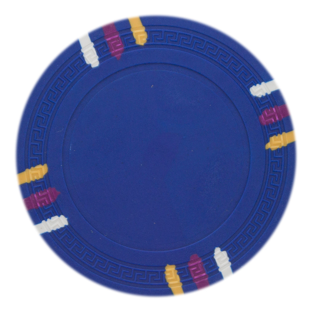 Blank 12 Stripe 13.5-gram Poker Chips (25-pack) - Clay Composite