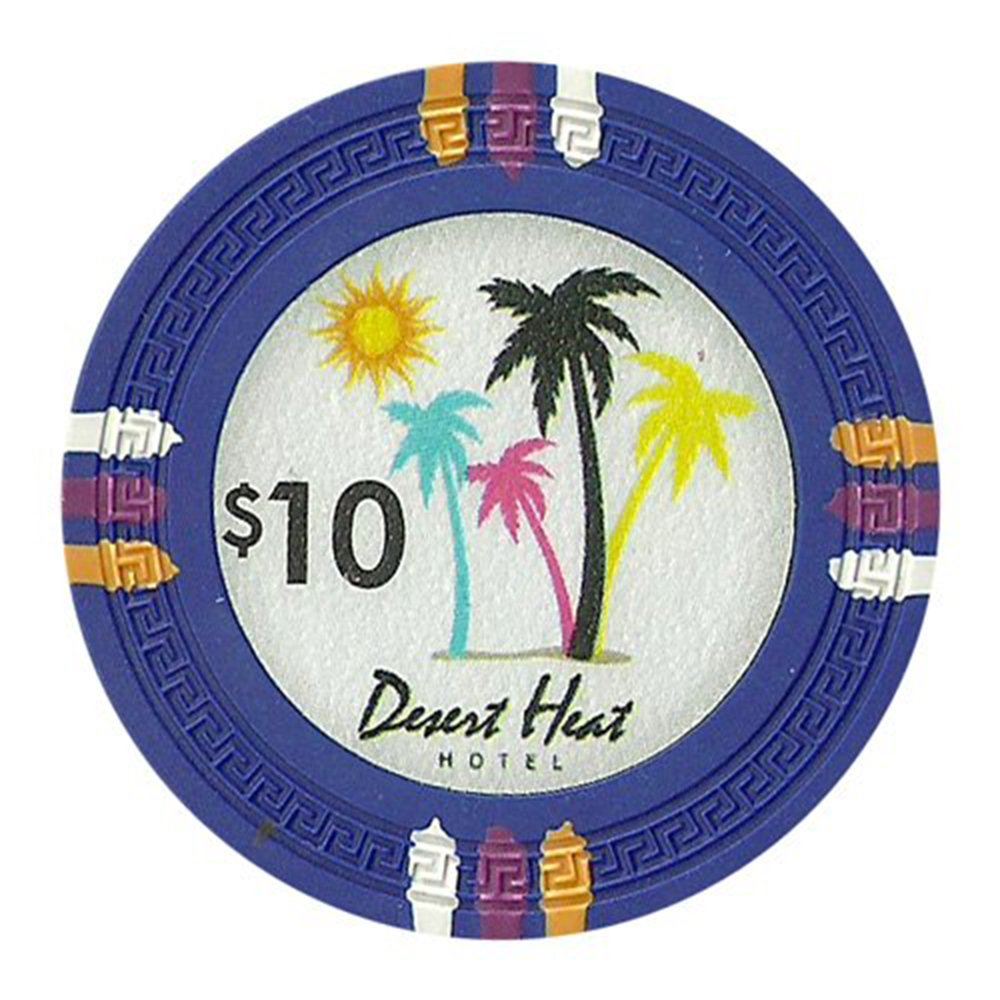 Desert Heat 13.5-gram Poker Chips (25-pack) - Clay Composite