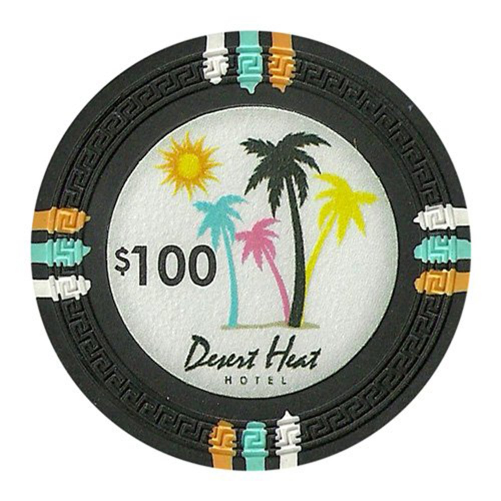 Desert Heat 13.5-gram Poker Chips (25-pack) - Clay Composite