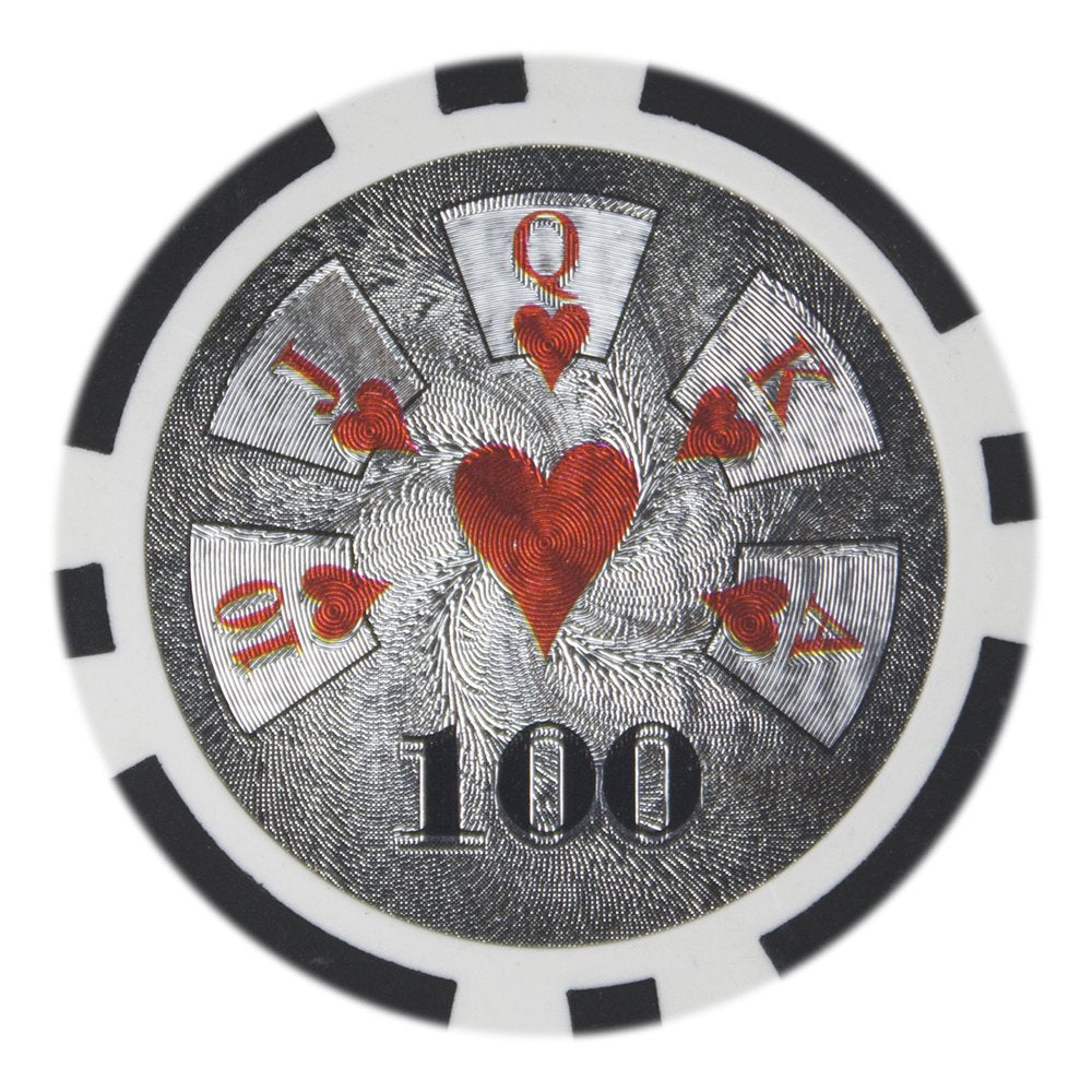 Hi Roller Holo Inlay 14-gram Poker Chips (25-pack) - Clay Composite