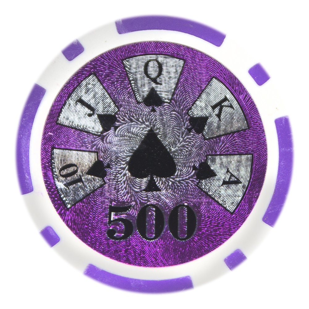 Hi Roller 14-gram Poker Chips (25-pack) - Holo Inlay