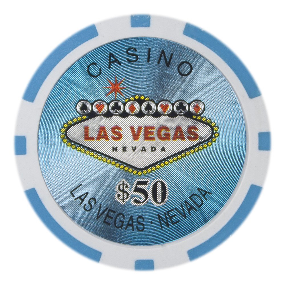 Las Vegas 14-gram Poker Chips (25-pack) - Holo Inlay