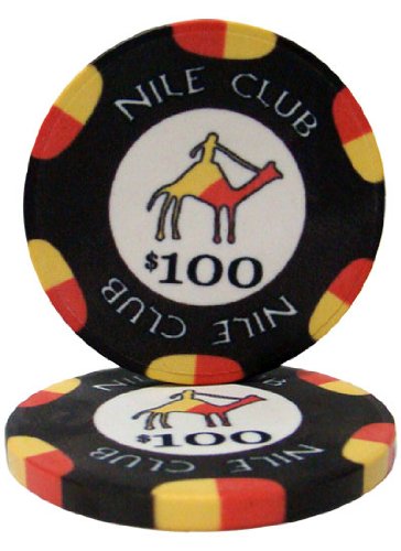 Nile Club 10-gram Ceramic Poker Chips (25-pack) - All Over Print