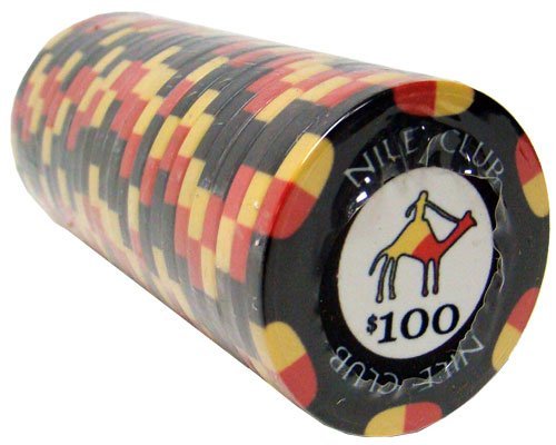 Nile Club 10-gram Ceramic Poker Chips (25-pack) - All Over Print