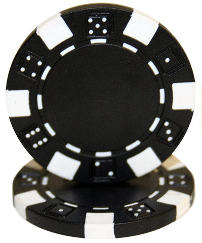 Striped Dice 11.5-gram Poker Chips (25-pack)