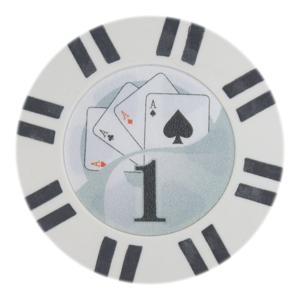 2 Stripe Twist 8-gram Poker Chips (25-pack)