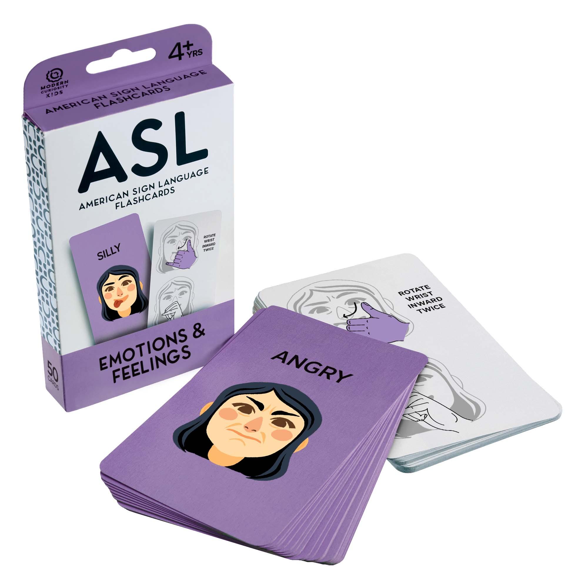 ASL Flashcards: Emotions & feelings