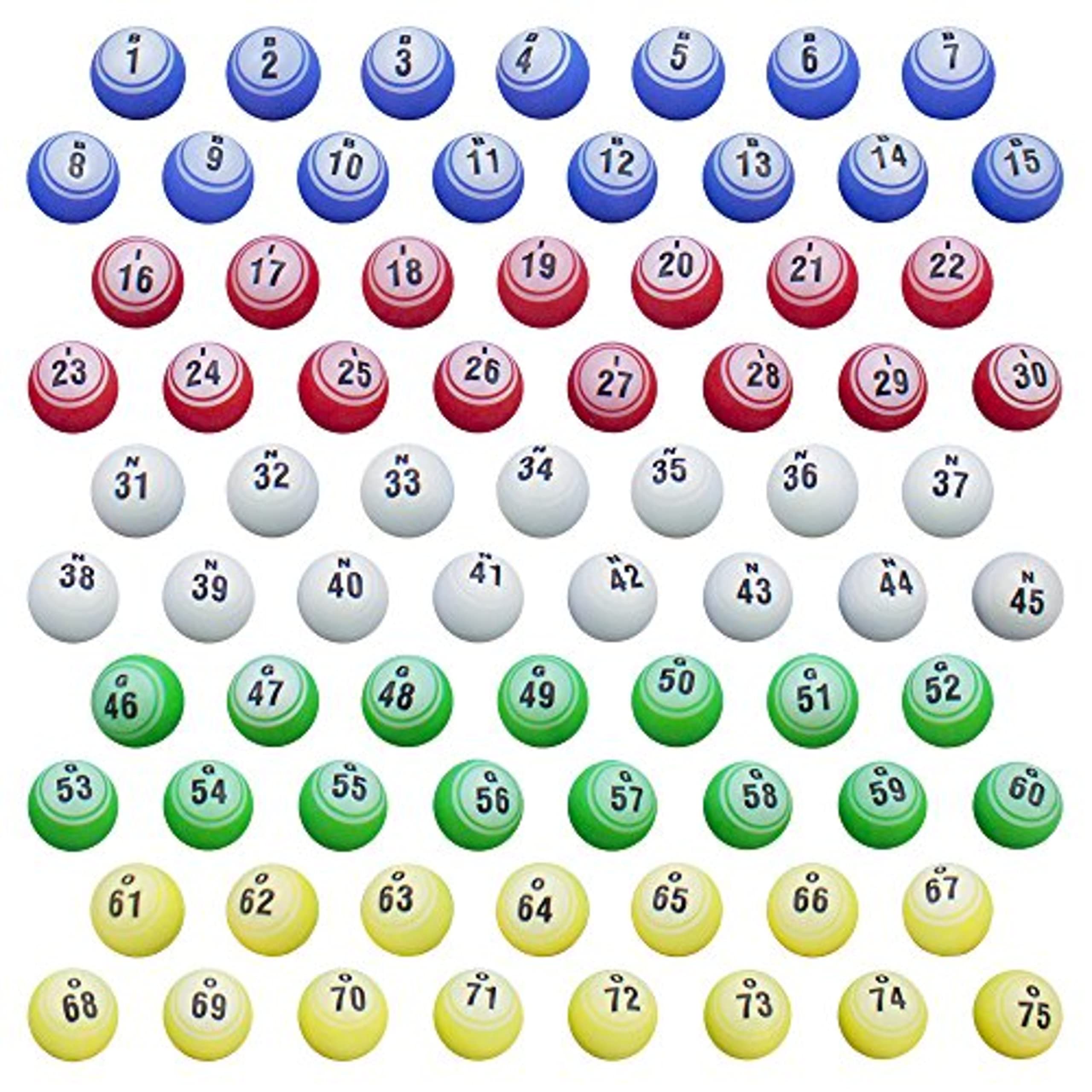 Professional 1.5-inch Bingo Balls Replacement Set