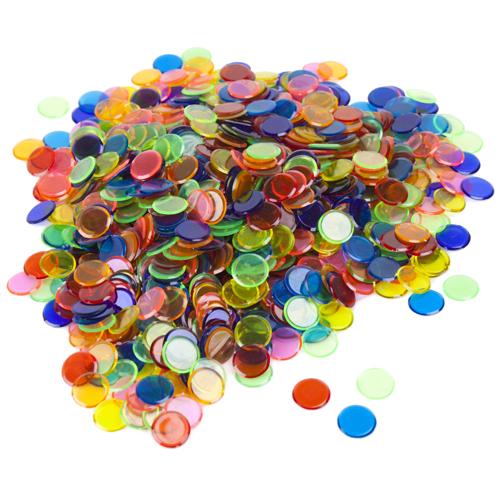 Translucent Bingo Chips, 3/4-inch