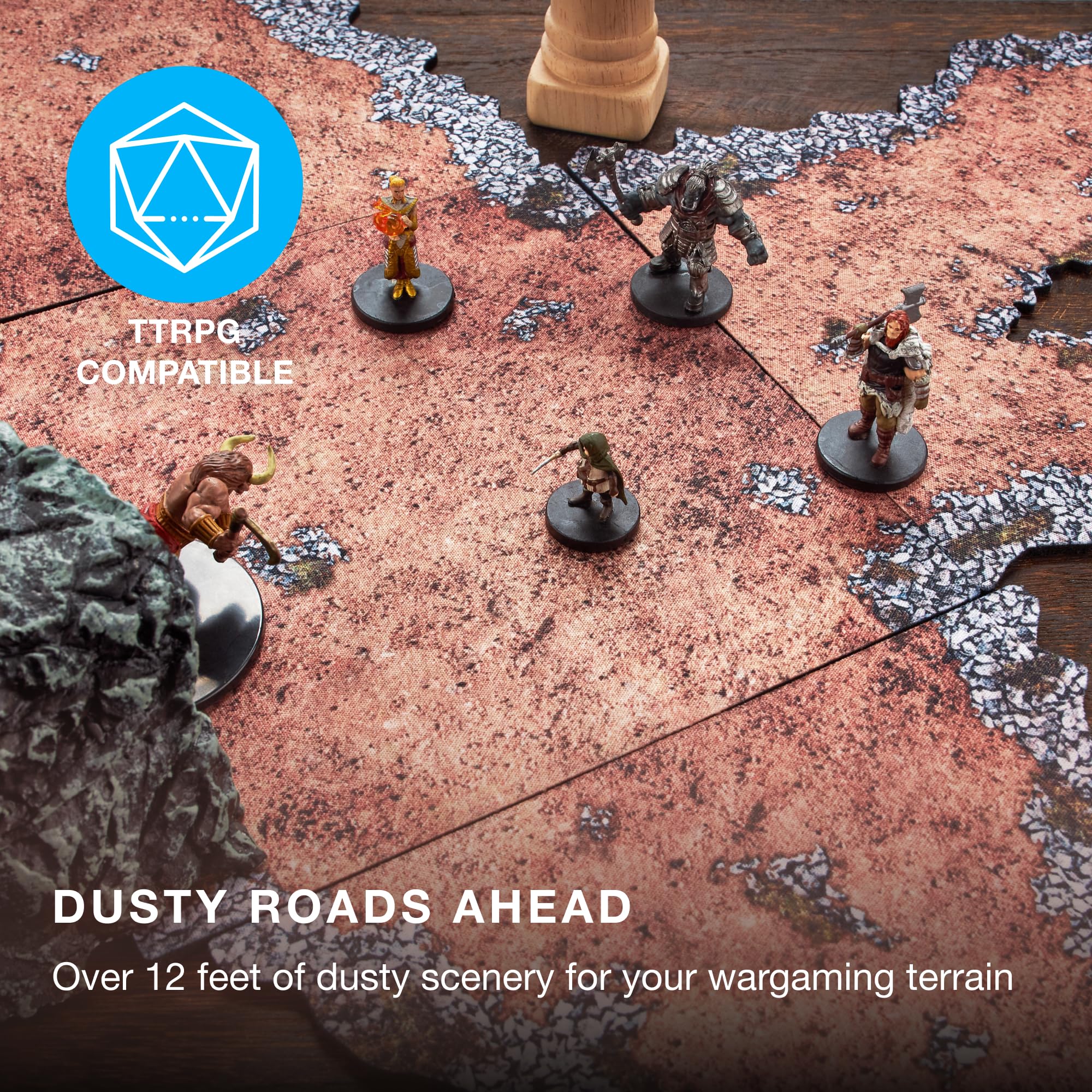 Dirt Paths Neoprene Wargaming Terrain Pack with Carry Case