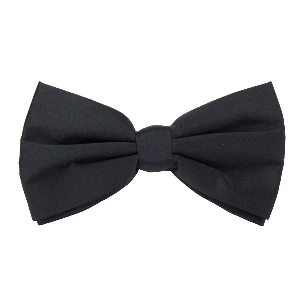 Formal Black Casino and Poker Dealer Clip On Bow Tie