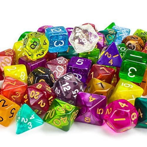 Wiz Dice Series II: Polyhedral Dice - 105 Dice in 15 Sets