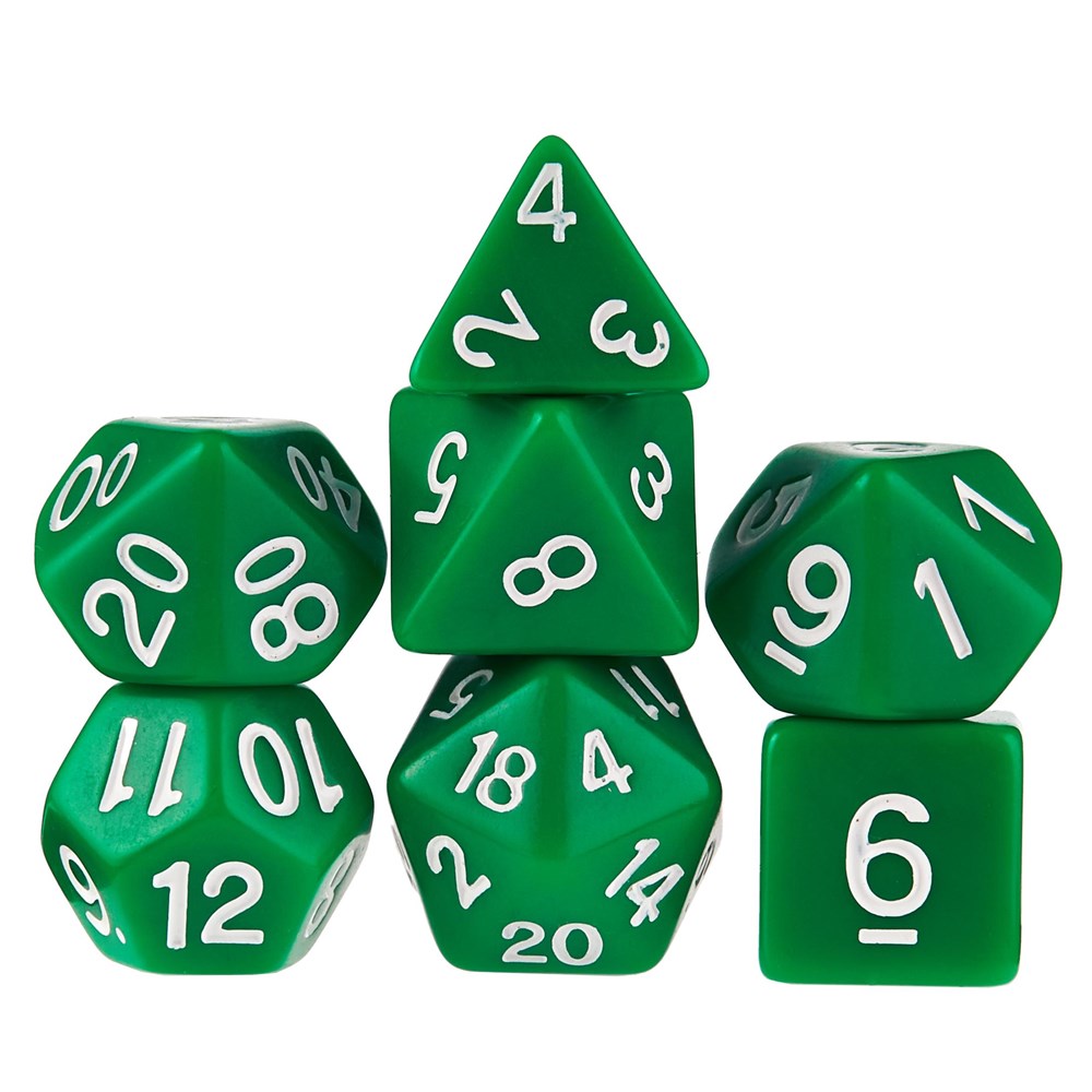 Wiz Dice Series I: Polyhedral Dice Set, Green