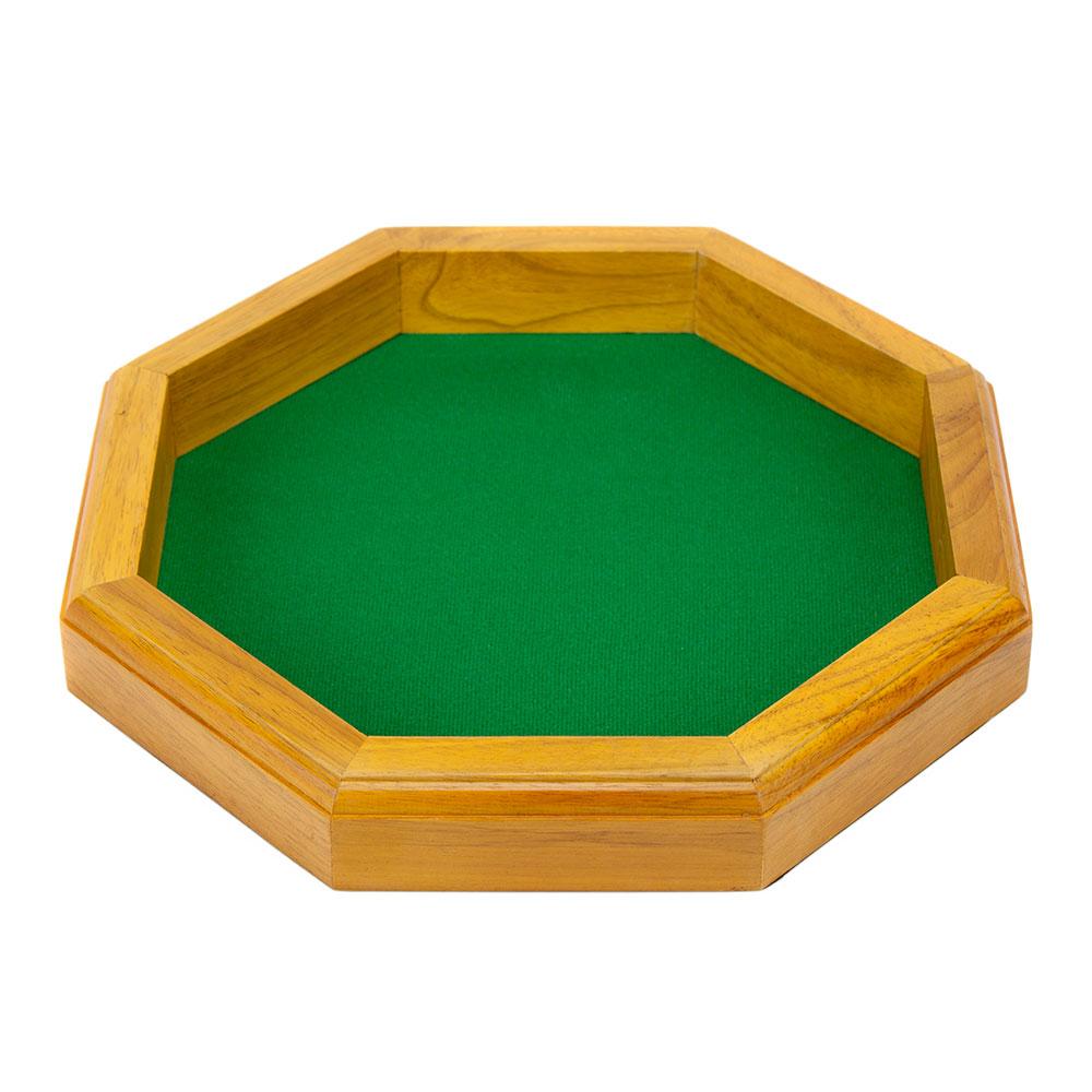 Wood Dice Tray, Octagon