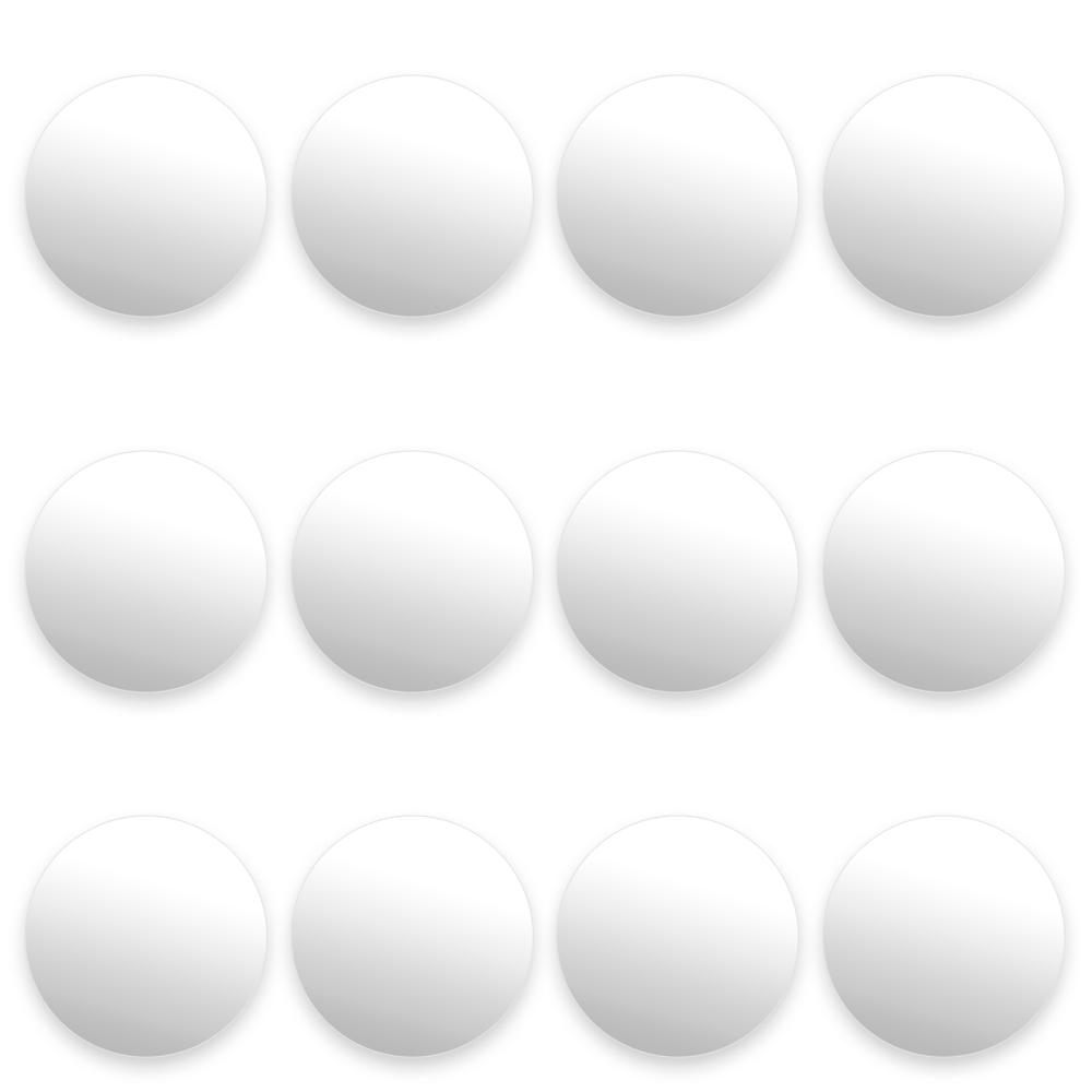 Smooth White Foosballs (12-pack)