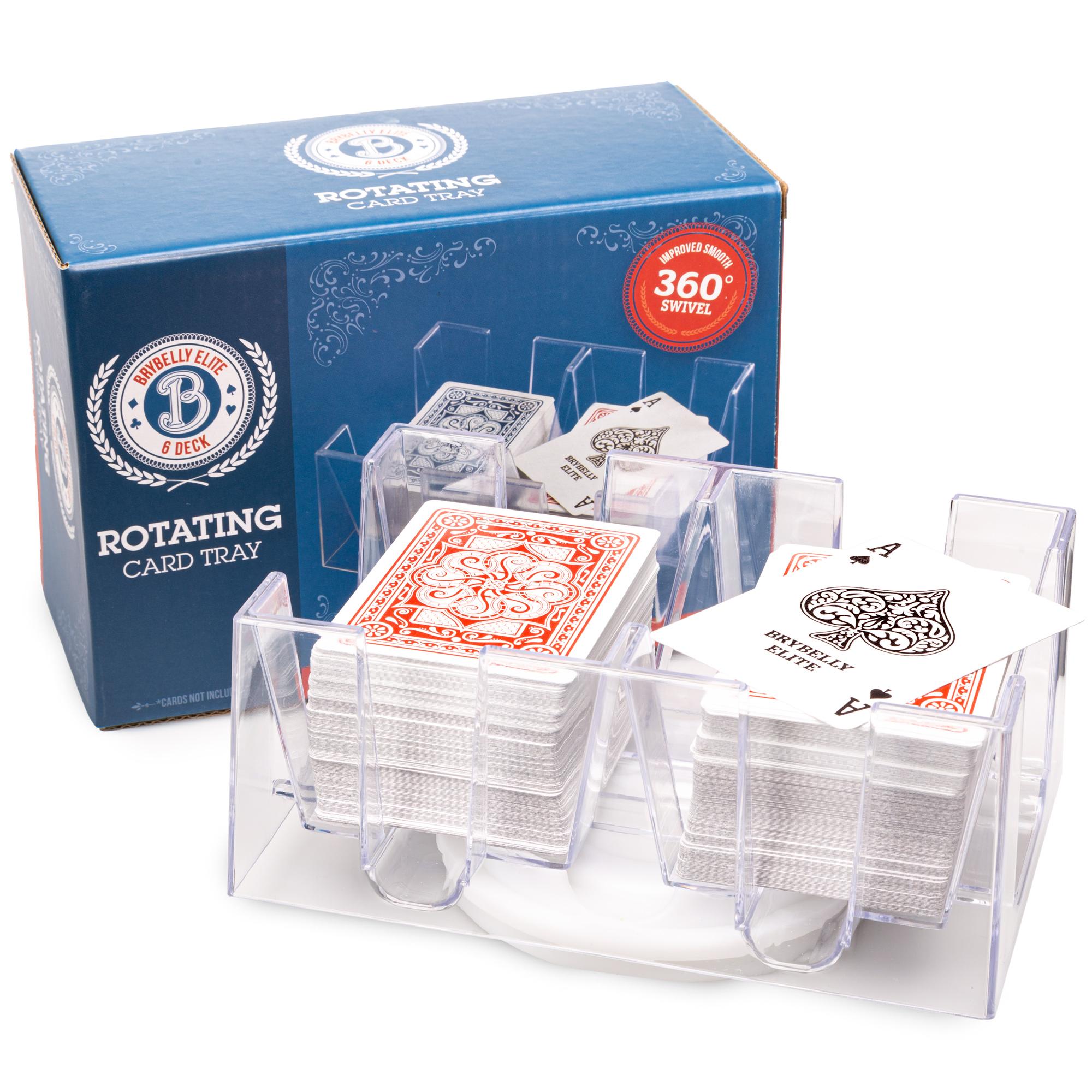 Brybelly Elite Rotating Card Tray, 6-deck