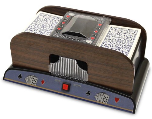 Automatic Playing Card Shuffler (2-deck) - Wood Design