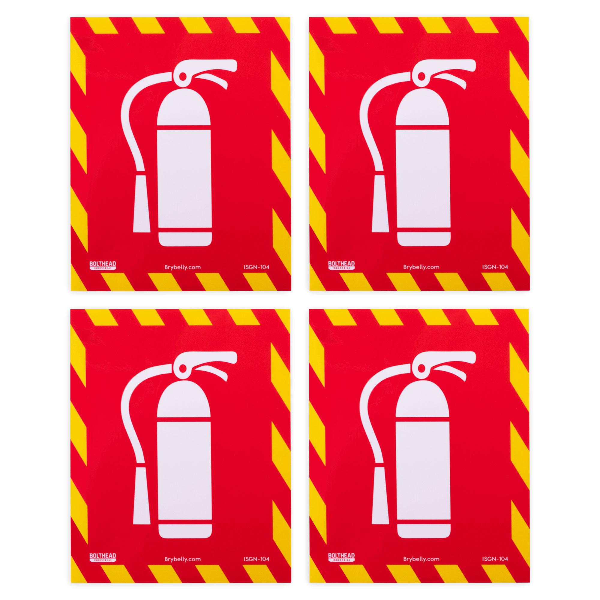 Fire Extinguisher Inside - Icon Stickers (4-pack)