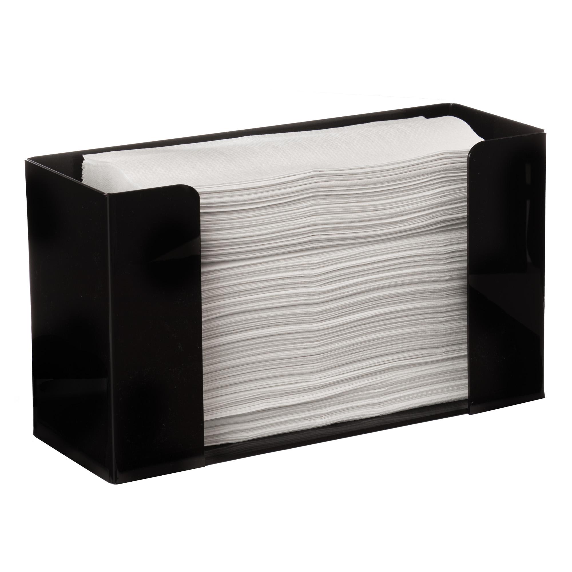 Black Wall-Mount Paper Towel Holder