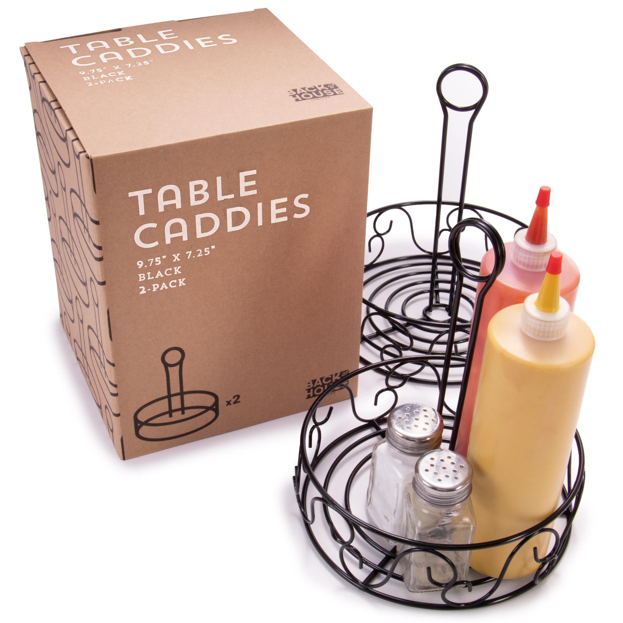 Black Table Caddy, 2-pack