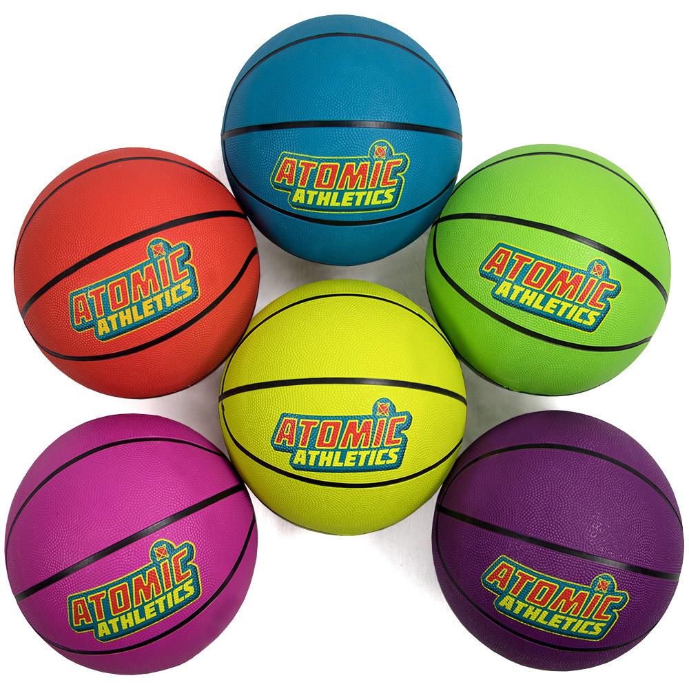 6 Regulation Size Neon Basketballs