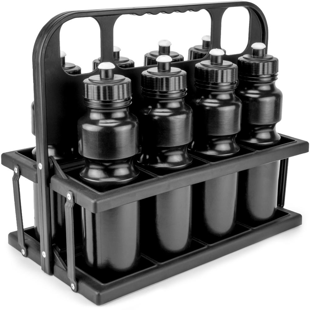 8-Bottle Carrier with 8 Water Bottles