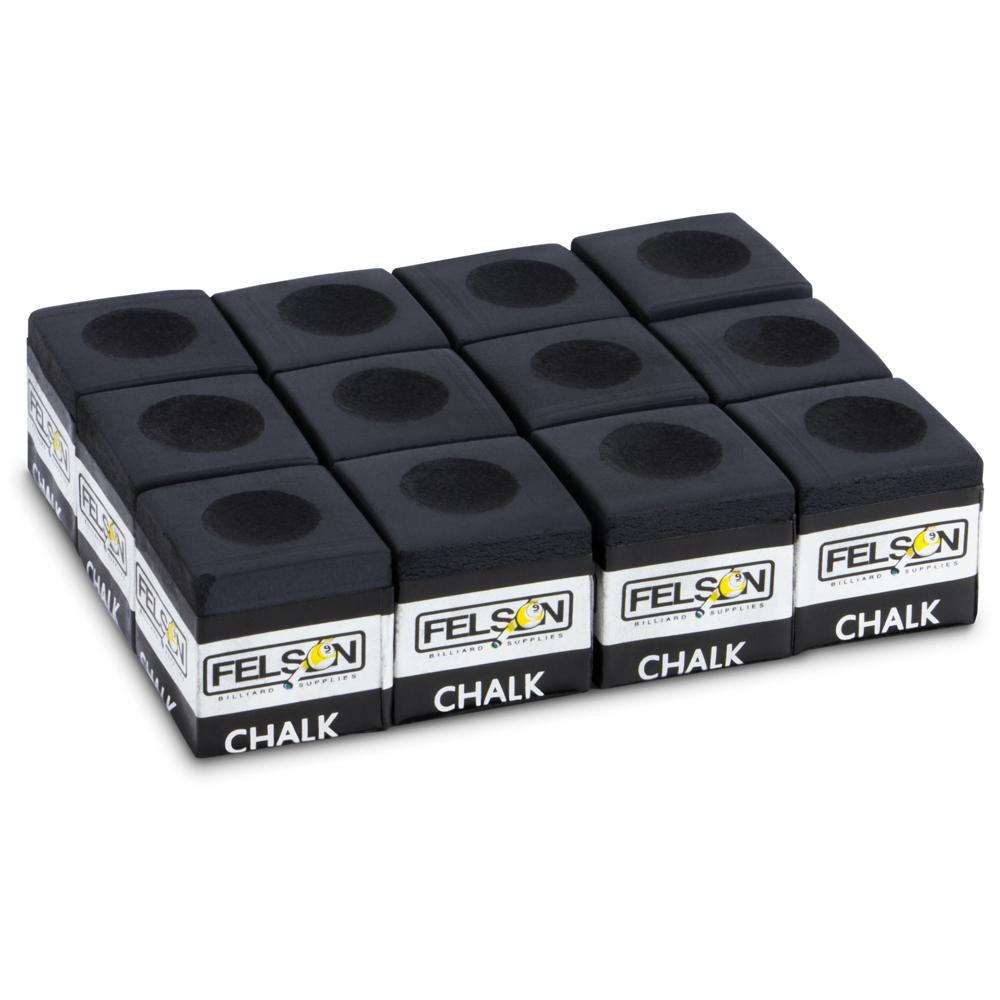 Billard Pool Cue Chalks (12-pack) Black