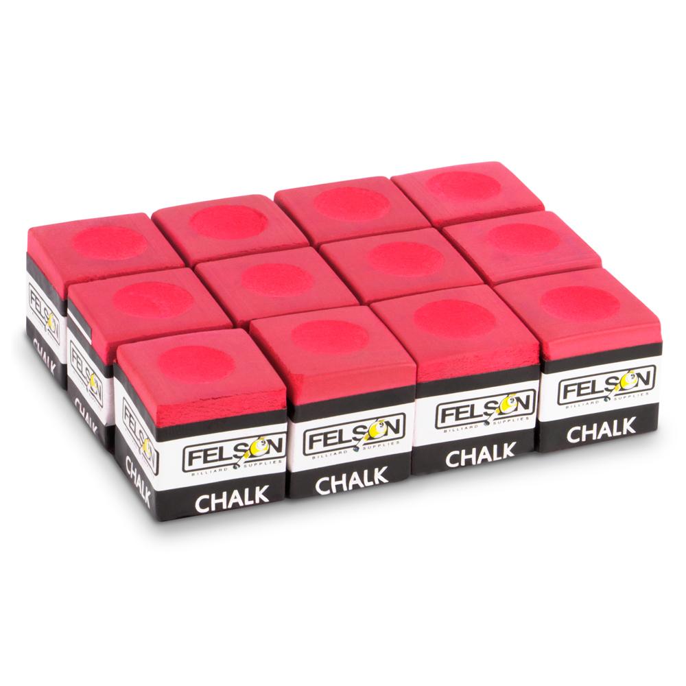 Billard Pool Cue Chalks (12-pack) Red