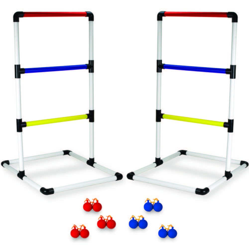 Ladder Ball Game Set with Carrying Case & Ground Anchors