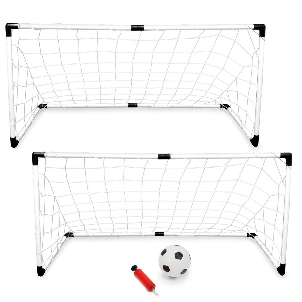 Youth Soccer Goals (2-pack) - Includes Soccer Ball and Pump