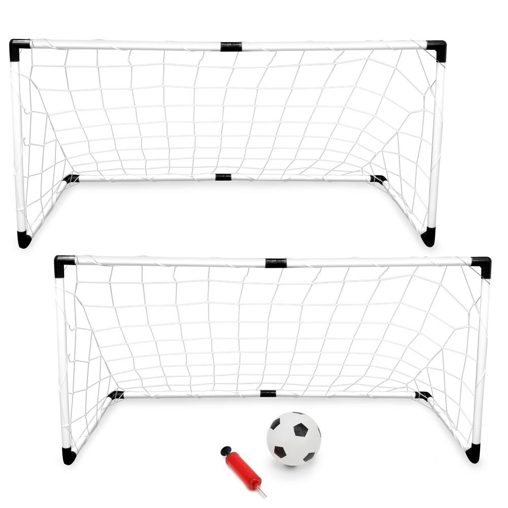 2-Pack Youth Soccer Goals with Soccer Ball and Pump