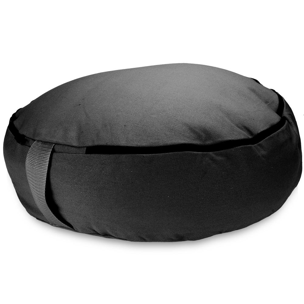 Black 18 Round Zafu Meditation Cushion