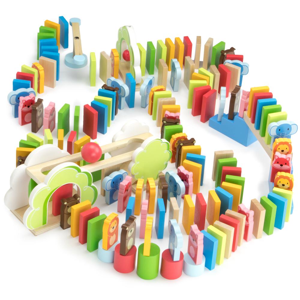 Zoo Animals Domino Rally Playset