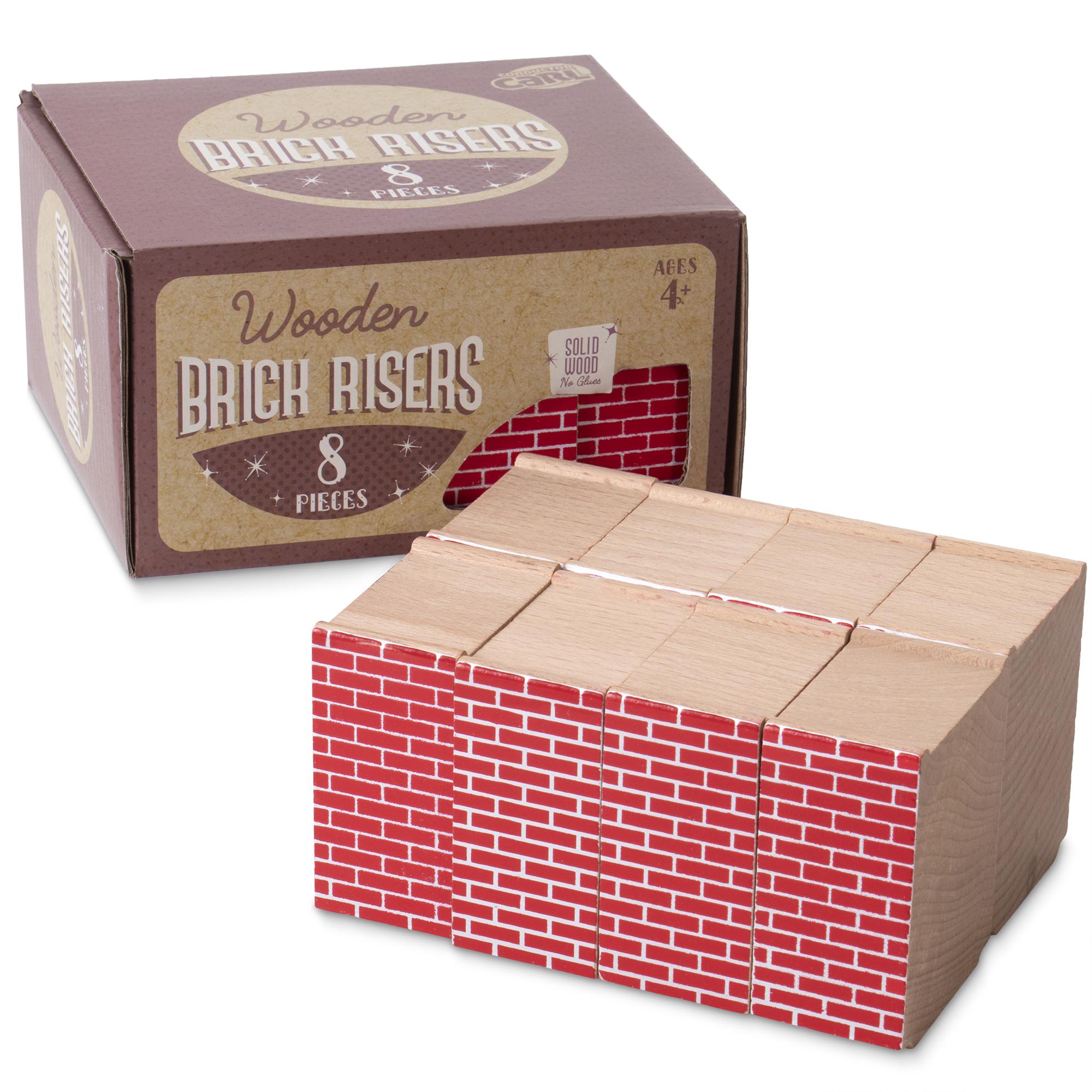 Red Brick Risers, 8 pcs.
