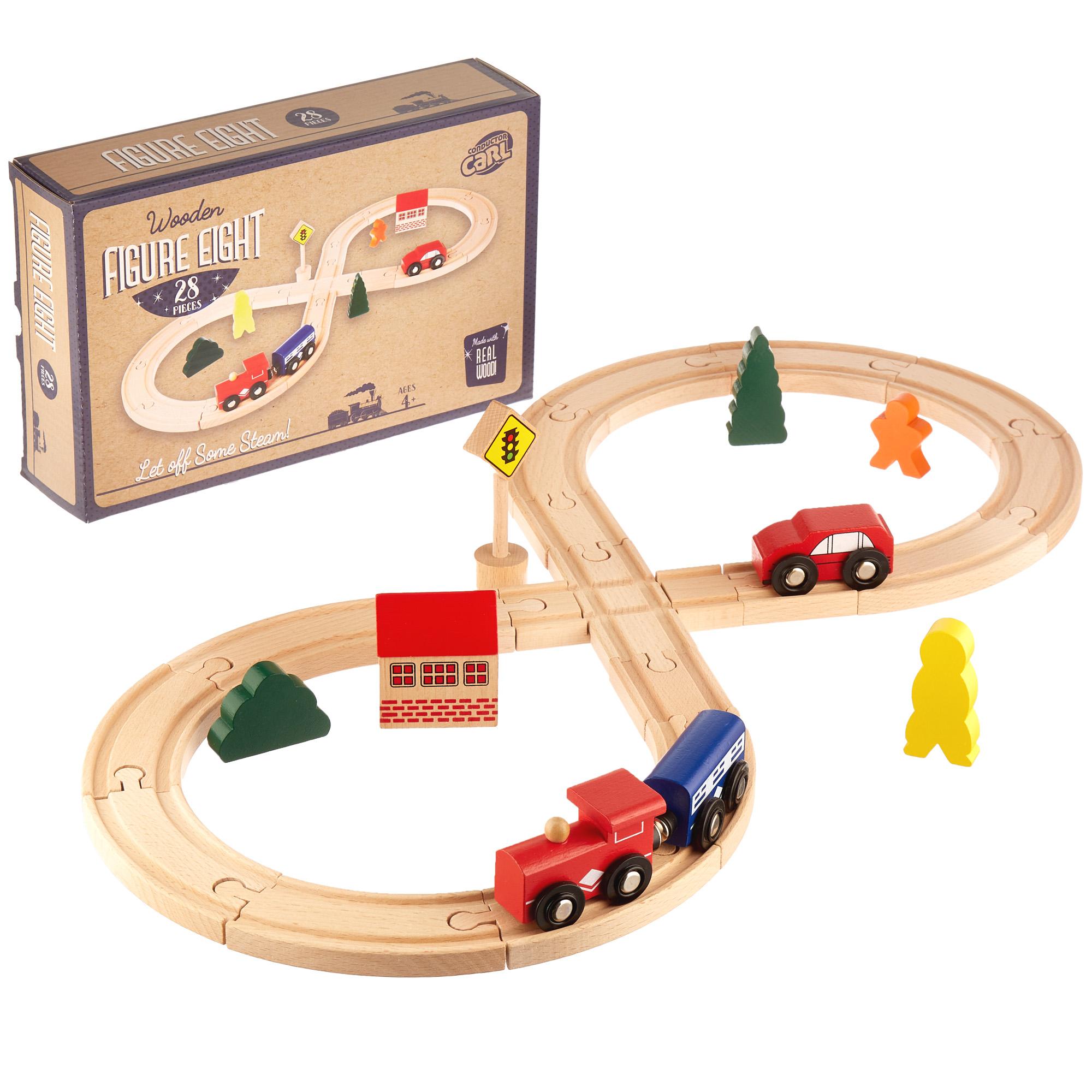Figure 8 Wooden Train Set (30 Pieces)