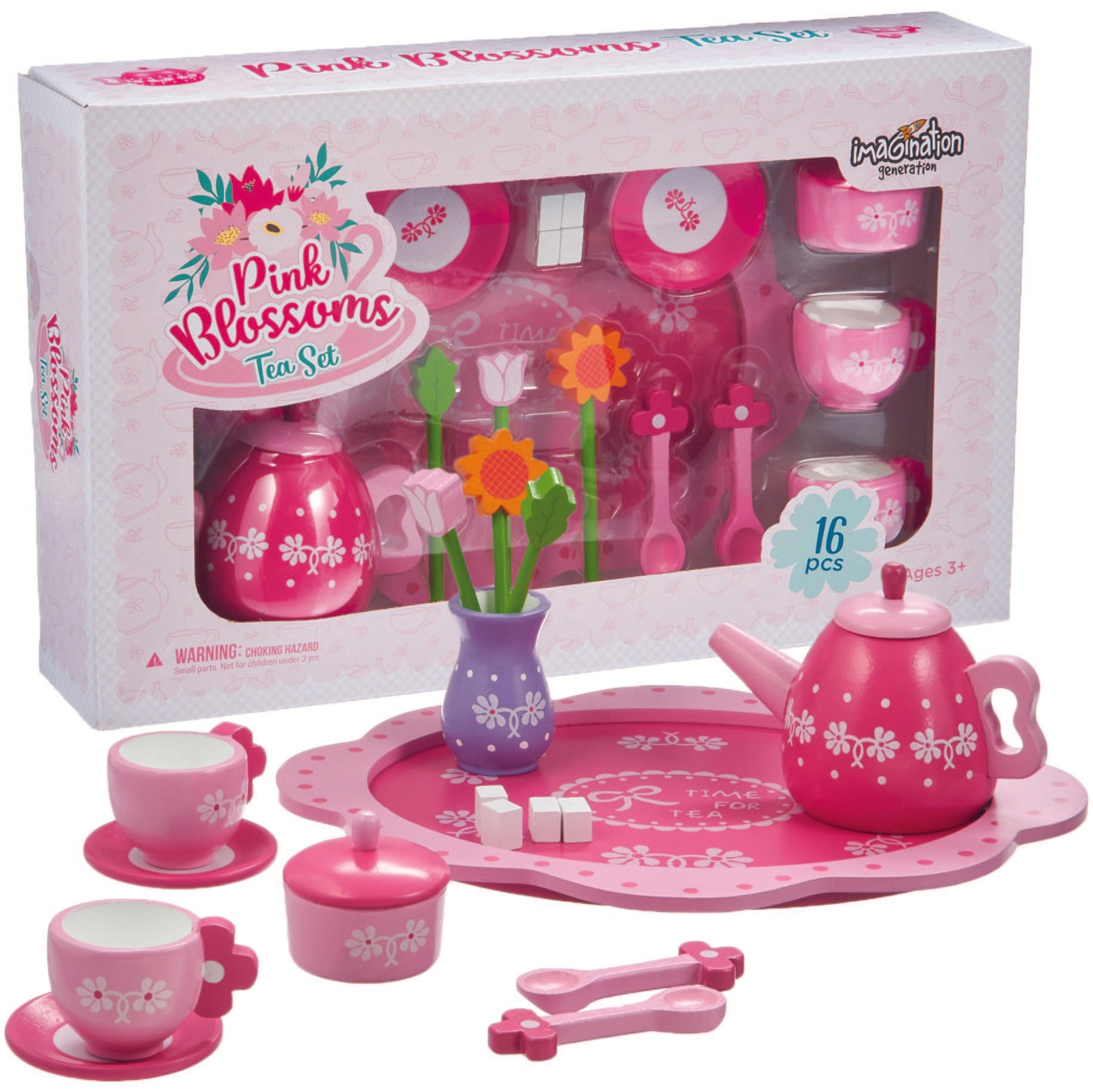 Pink Blossoms Tea Set for Two