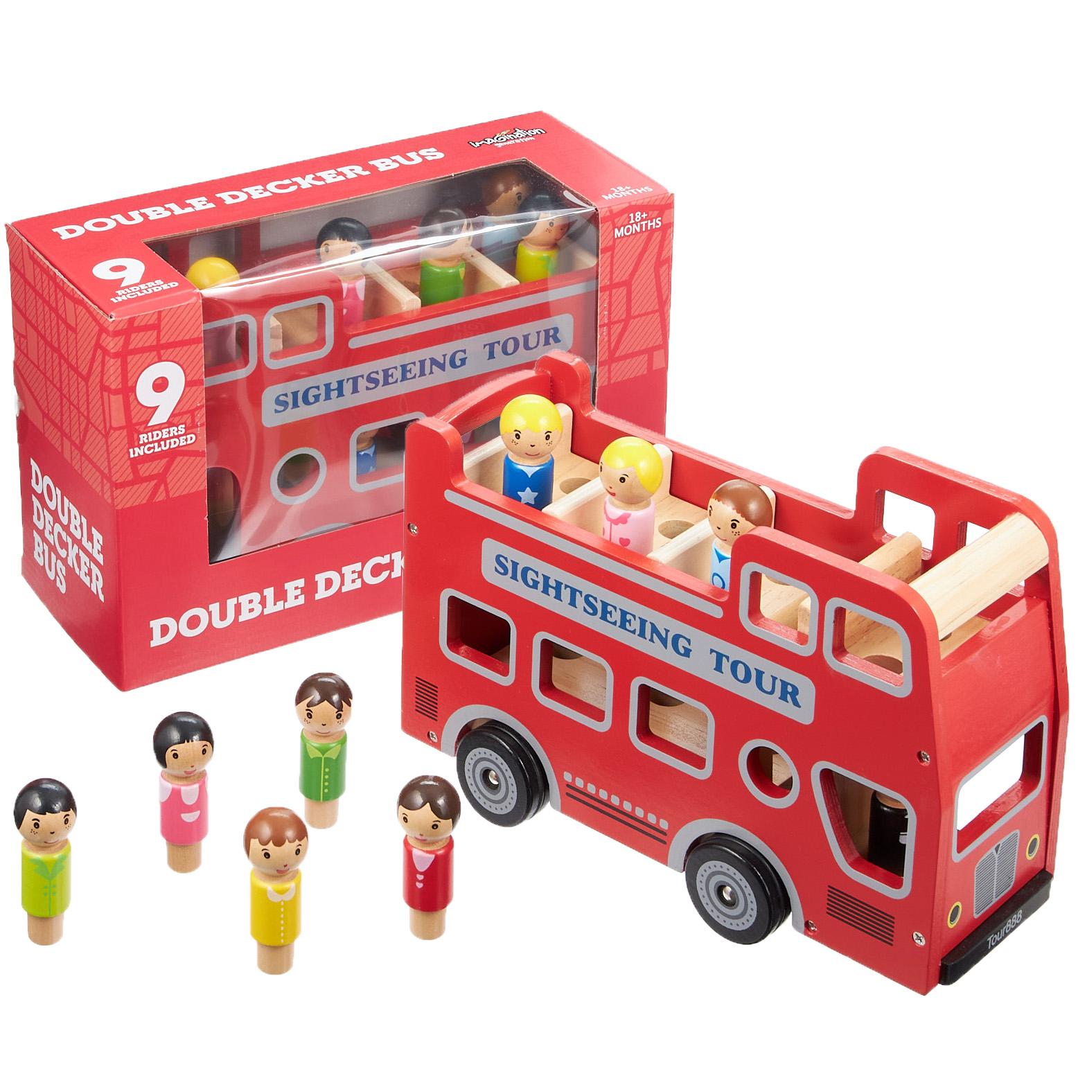 Wooden Wheels Double-Decker Tour Bus