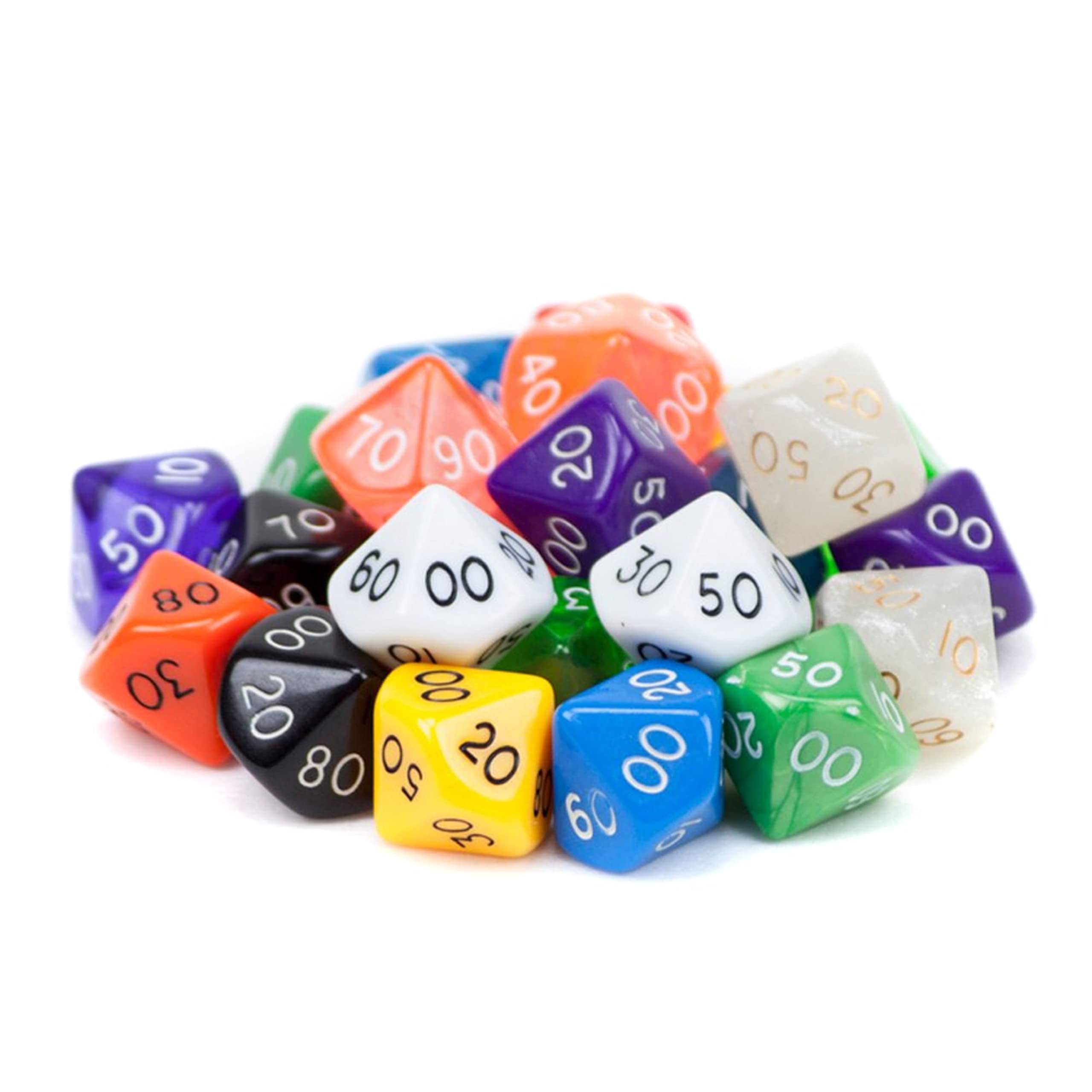 Wiz Dice Random d10(00) Polyhedral Dice (25-pack)