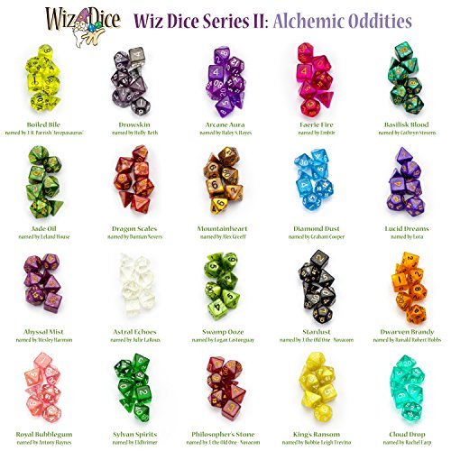 Wiz Dice Series II: Polyhedral Dice Set, Arcane Aura