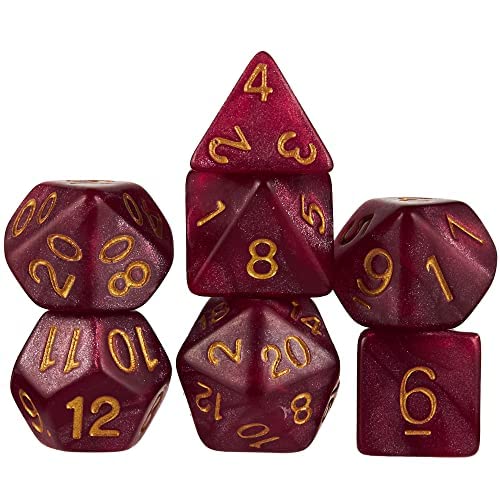 Wiz Dice Series II: Polyhedral Dice Set, Philosopher's Stone