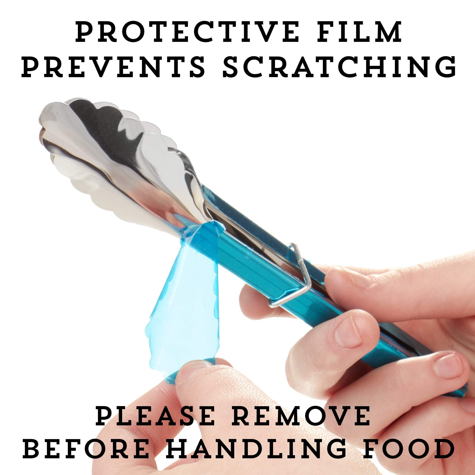 Stainless Steel Serving Tongs (6-pack)